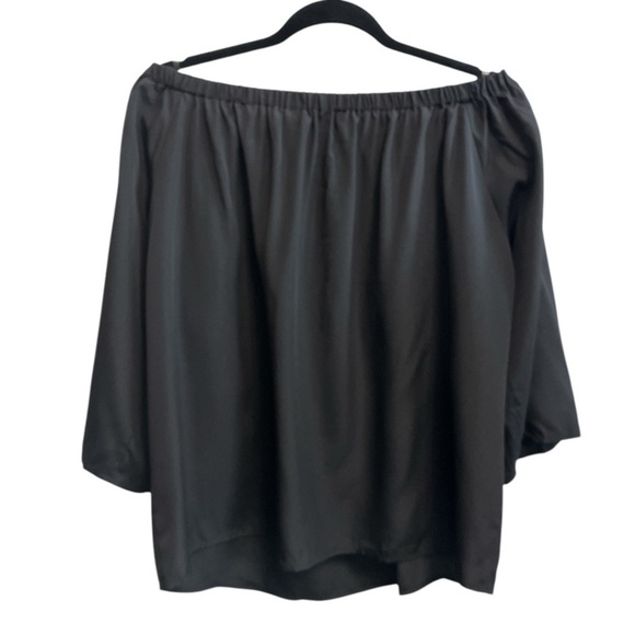 Amanda Uprichard NWT Black Off-Shoulder Blouse – Size Large - Picture 4 of 6
